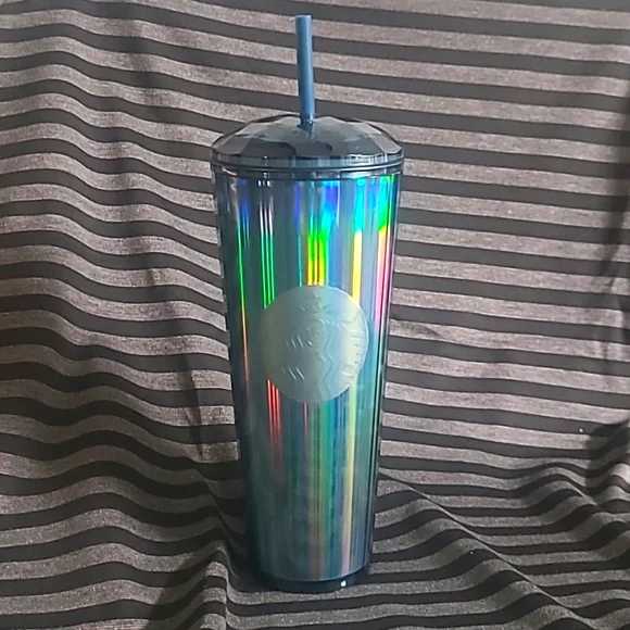Starbucks | Dining | Nwt Blue Chrome Dome Venti Cup | Poshmark